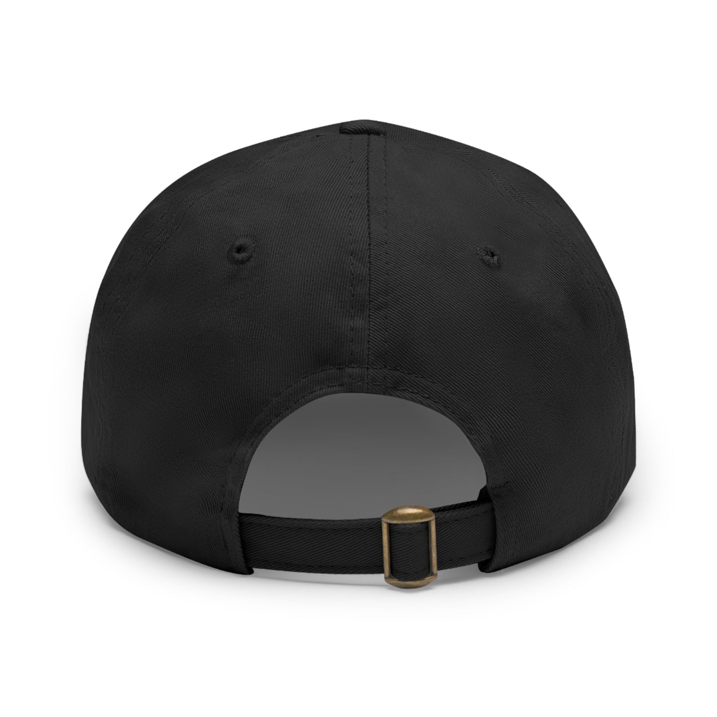 BlackPrint Leather Patch Hat | Low-Profile Chino Twill Cap