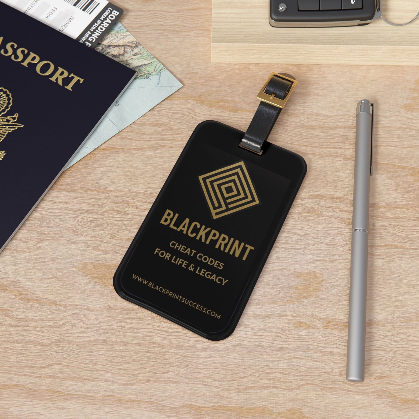 BlackPrint Premium Luggage Tag | Travel ID, Personalized Bag Accessory, Holiday Gift