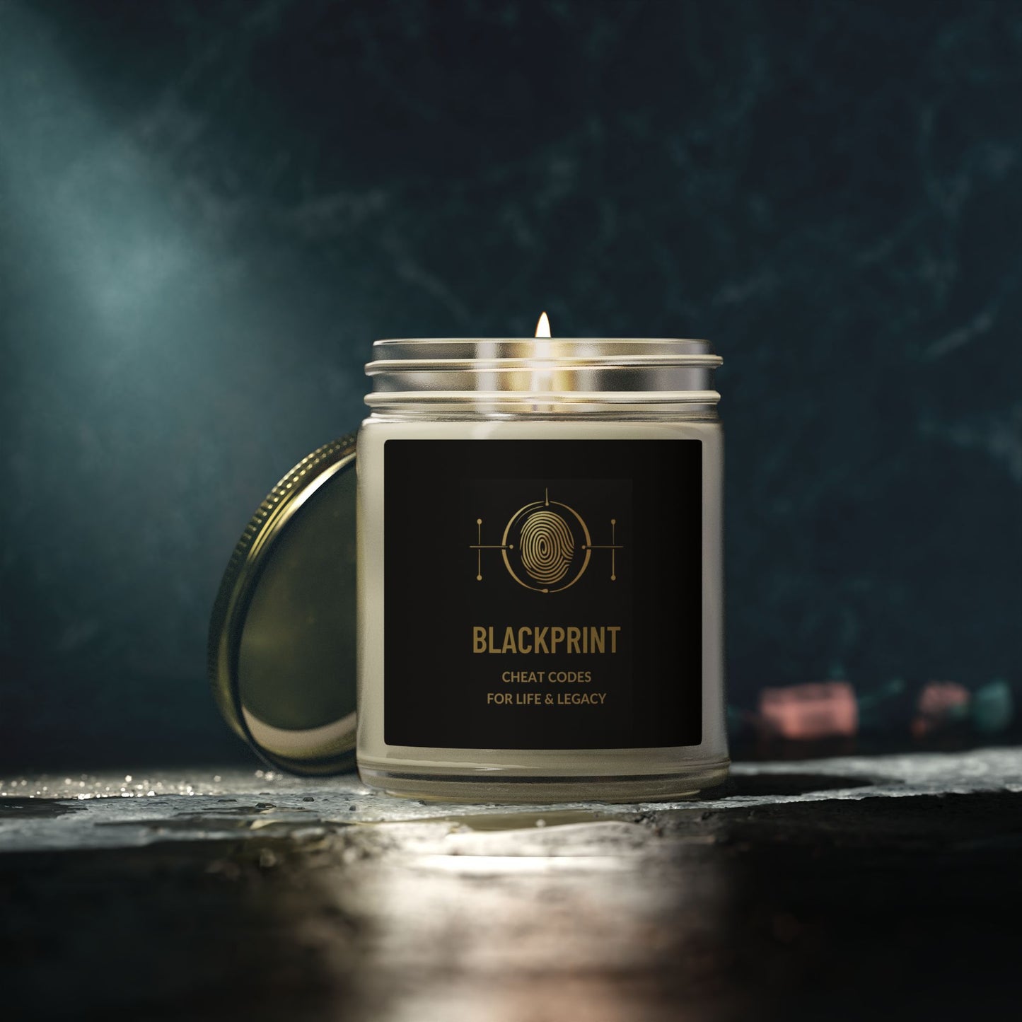 BlackPrint Hand-Poured Wax Candles in Various Scents and Two Sizes (4oz, 9oz)