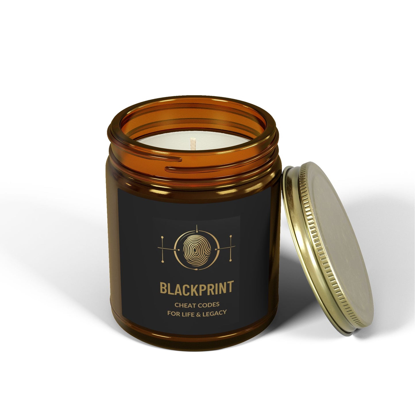 BlackPrint Hand-Poured Wax Candles in Various Scents and Two Sizes (4oz, 9oz)