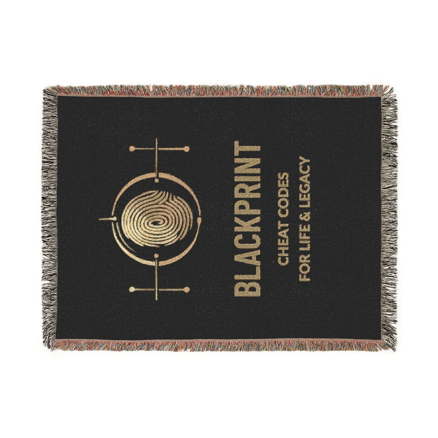 BlackPrint Woven Cozy Throw Blanket