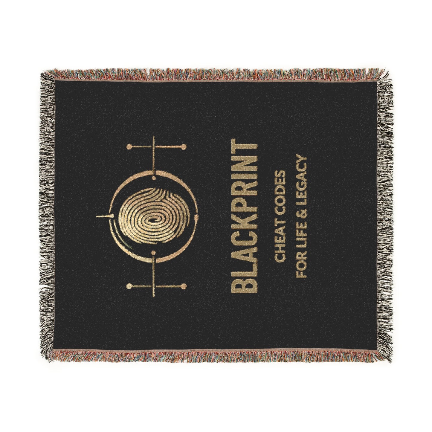 BlackPrint Woven Cozy Throw Blanket