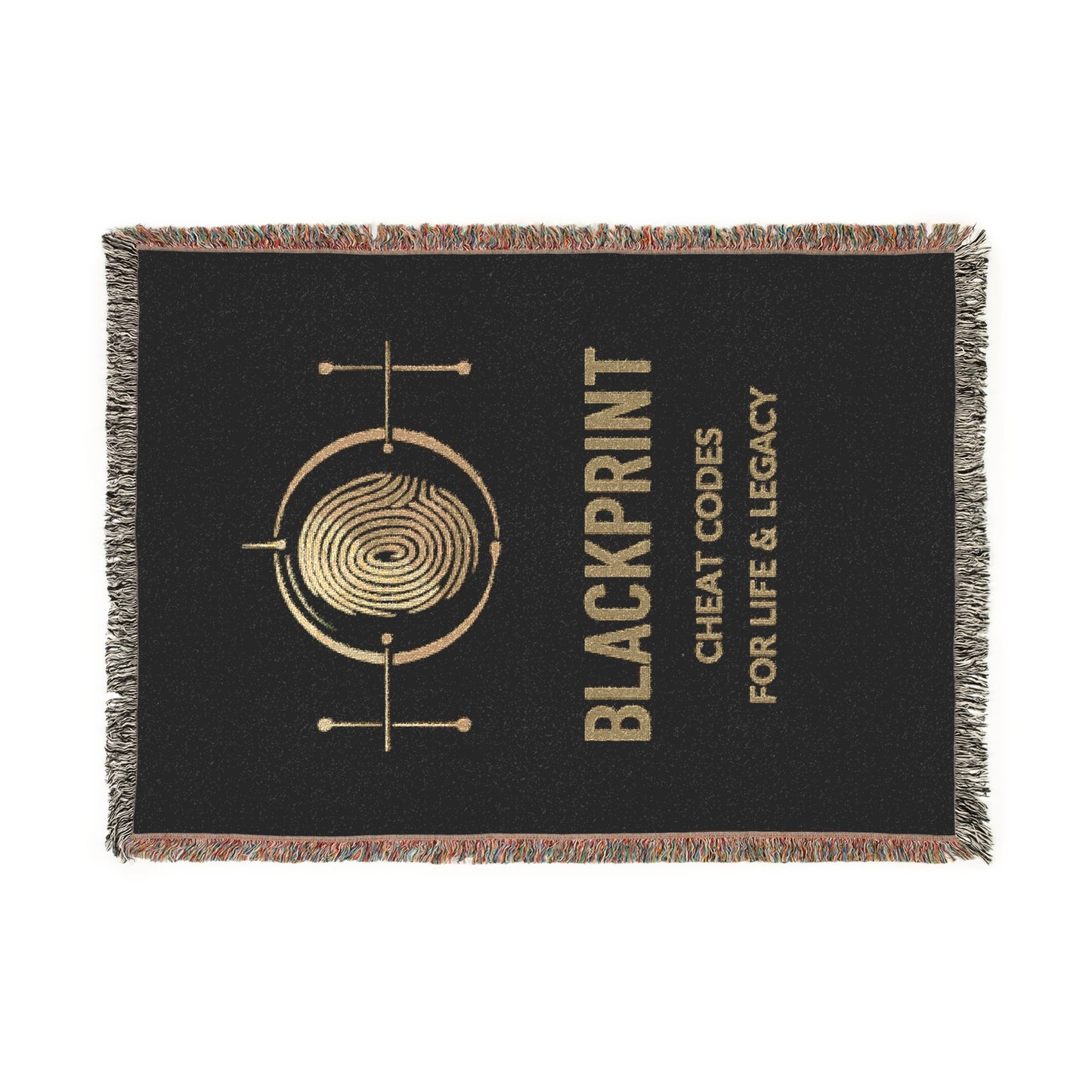 BlackPrint Woven Cozy Throw Blanket