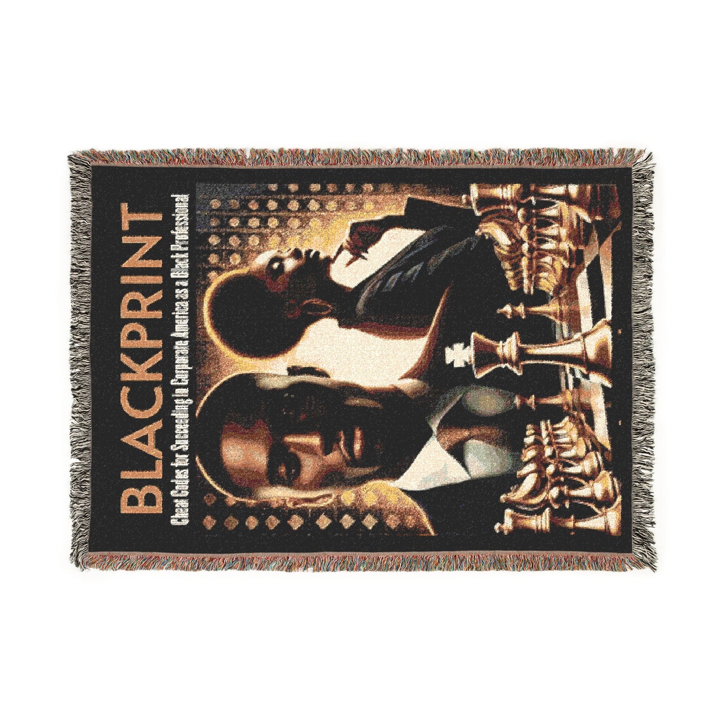 BlackPrint Signature Book Cover Woven Throw