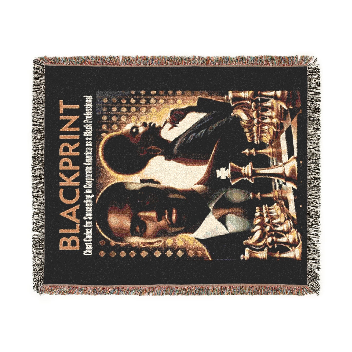 BlackPrint Signature Book Cover Woven Throw
